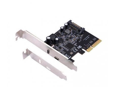 E-GREEN PCI-Express kontroler 3.0 x 4 na USB 3.2 TipC + 20W QuickCharge port