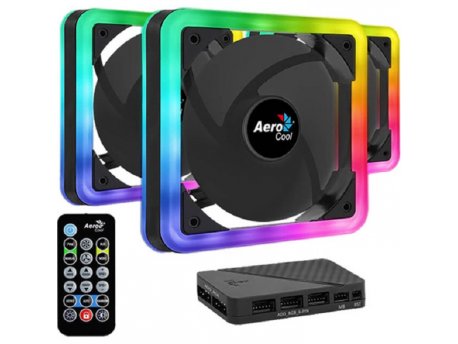 Aerocool Cooler 3x 140mm kit Edge pro ARGB +daljinski ACF4-EG10217.12