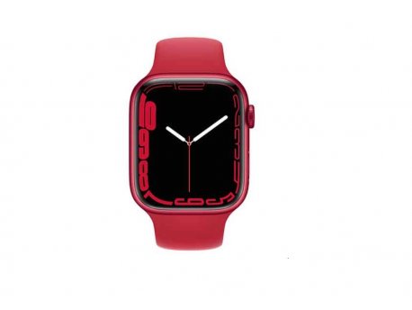 APPLE Watch S7 GPS, 41mm PRODUCT RED Aluminium Case with PRODUCT RED Sport Band - Regular(mkn23se/a)