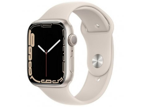 APPLE Watch S7 45mm Starlight AL Sport Starlight (mkn63se/a)