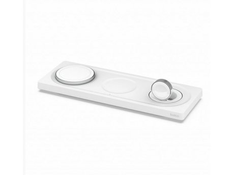 BELKIN Boost CHARGE PRO 3in1 Wireless Charging Pad with MagSafe - White