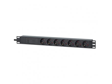 INTELLINET PDU letva 19 1U Rackmount 7-Output, 3m, Black, produžni kabl