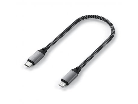 SATECHI USB-C to Lightning Short Cable 25cm - Space Grey