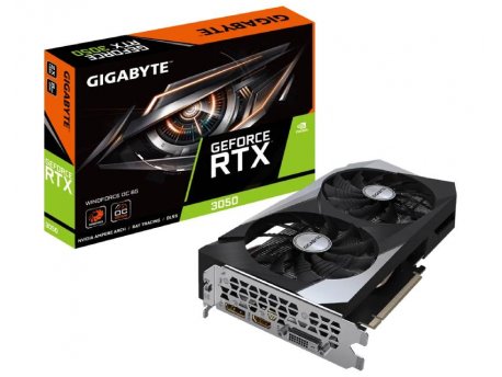 GIGABYTE NVidia GeForce RTX 3050 WINDFORCE OC 8GB 128bit GV-N3050WF2OC-8GD