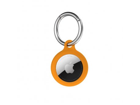 NEXT ONE Silicone Key Clip for AirTag Ballet Leaf Orange