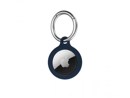 NEXT ONE Silicone Key Clip for AirTag Marine Blue