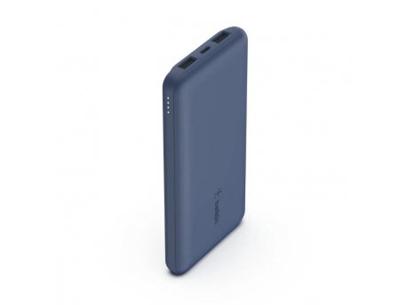 BELKIN BOOST CHARGE (10000 mAH) Power Bank with USB-C 15W - Dual USB-A - 15cm USB-A to C Cable - Blue