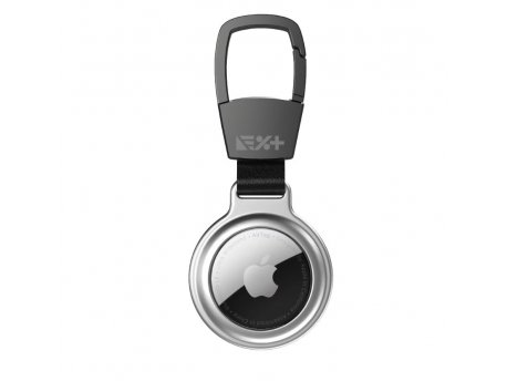 NEXT ONE Magnetic Aluminium Key Carabiner for AirTag Silver ( ATG-ALU-UCL)