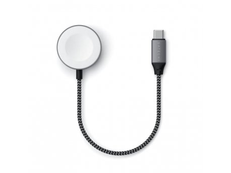 SATECHI USB-C Magnetic Braided Charging Cable for Apple Watch 20cm( ST-TCAW7CM)