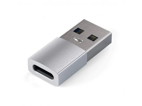 SATECHI Aluminum Type-A to Type-C Adapter - Silver