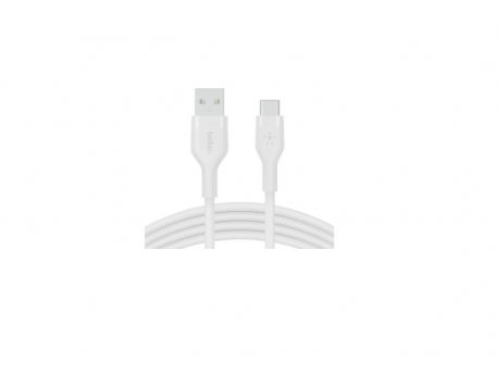 BELKIN BOOST CHARGE Silicone cable USB-A to USB-C - 1M - White