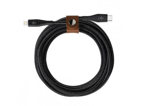 BELKIN DuraTek PLUS LIGHTNING TO USB-C CABLE 4' (F8J243bt04-BLK)