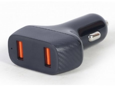 GEMBIRD TA-U2QC3-CAR-01 QC3.0 brzi auto punjač 2xUSB, 36W 3.6-6.5V/3A, 6.5-9V/2A, 9-12V/1.5A