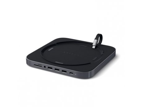 SATECHI Aluminium Type-C Stand and Hub for Mac Mini - Space Grey(ST-ABHFM)