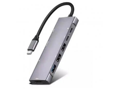 KETTZ Adapter Tip C 9/1 4K HDMI/USBx3/SD/AUX/USB-C 100W aluminujum KT-HU91