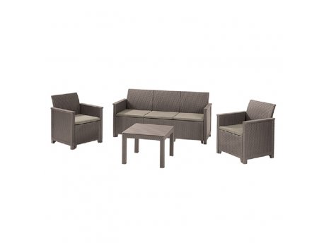 CURVER Baštenski set Elodie 3 seater kapućino CU 246154