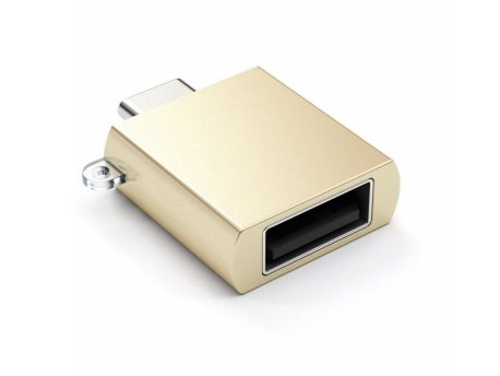 SATECHI Type-C to USB-A 3.0 Adapter - Gold