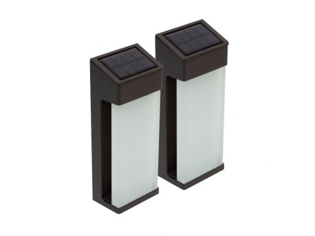 HOME Solarna zidna LED lampa - 2 kom MX655/2