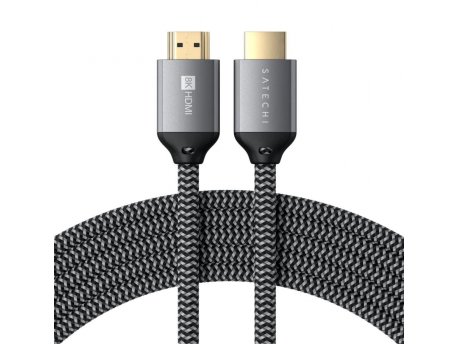 SATECHI 8K Ultra HD High Speed HDMI Braided cable 2m - Black