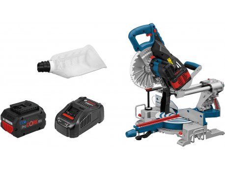 BOSCH Akumulatorska potezna stacionarna testera - ger GCM 18V-216; 2 x 8,0Ah ProCORE (0601B41001)