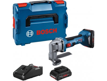 BOSCH GSC 18V-16 E akumulatorske makaze za lim 18V; 2 x ProCORE 18V 4,0 Ah + L-Boxx kofer (0601926301)