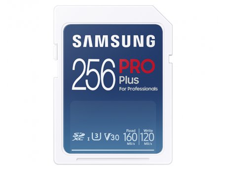 SAMSUNG PRO PLUS Full Size SDXC 256GB U3 + Card Reader MB-SD256KB