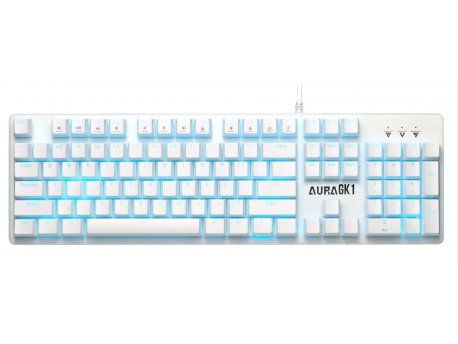 GAMDIAS Tastatura Gamdias Aura GK1 Mehanička bela