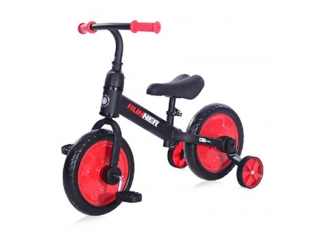 LORELLI BERTONI Balans bicikl Runner 2u1 Black n Red