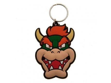 NINTENDO Super Mario (Bowser) Rubber Keychain, privezak