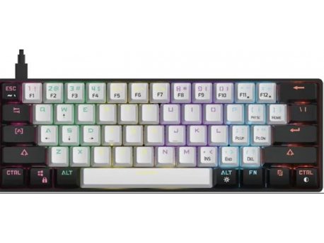 GAMDIAS Tastatura Aura GK2 Mehanička 60% RGB belo/crna
