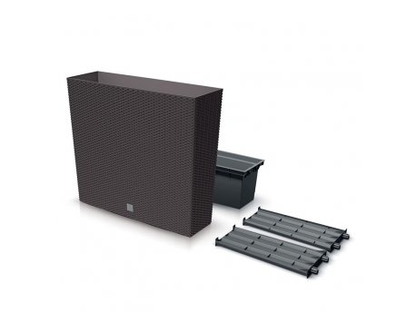 Prosperplast Rato Case T DRC800T-440U Visoka saksija za cveće Umetak toranj za sadnju 27L / 100L Rattan Design
