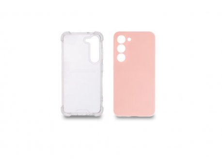 JUST IN CASE Silikon 2in1 za Samsung S23 PROVIDNA+PUDER-ROZE