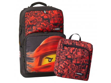 LEGO Ninjago optimo plus školski ranac i torba (Johansen): Crveni nindža