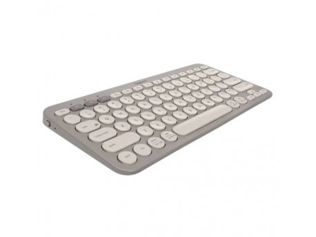 LOGITECH K380 Multi-Device Bluetooth Keyboard, Sand