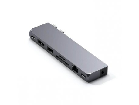 SATECHI Pro Hub Max (1xUSB4,1x HDMI 4K 60Hz,1xUSB-A3.0,1x micro/SD,1xEthernet,1xUSB-C,1xAudio) - Space Grey (ST-UCPHMXM)