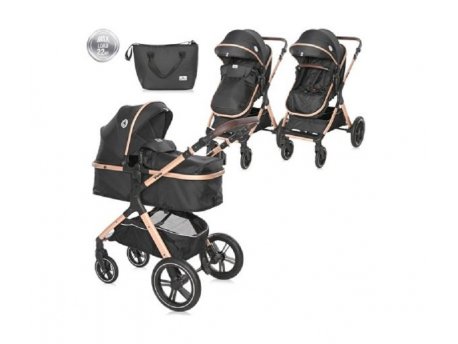 LORELLI BERTONI Kolica za bebe Viola - Black Diamonds