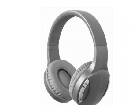 GEMBIRD BTHS-01-SV Gembird Bluetooth stereo Slusalice sa mikrofonom, Silver