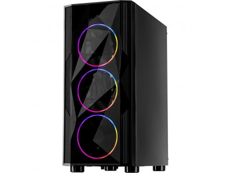 INTER TECH Kućište Case ATX A-3401 Chevron Midi, bez napajanja (88881348)