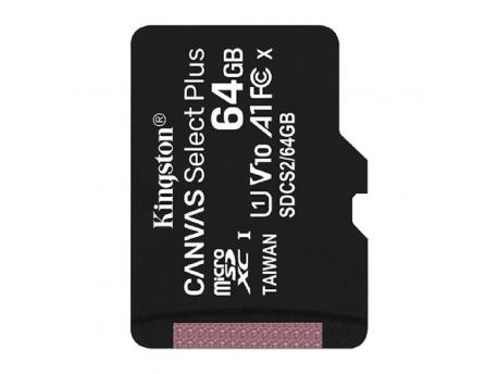 KINGSTON MikroSD mem.kart.64GB King.SelectPlus CL10 3kom