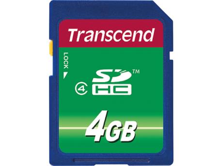 TRANSCEND Secure Digital, 4 GB, klasa 4 (TS4GSDHC4)