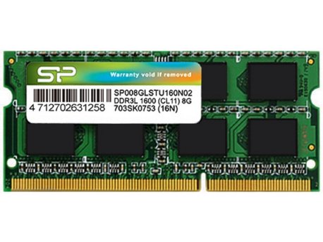 SILICON POWER DDR3L 8GB SO-DIMM1600MHz SP008GLSTU160N02