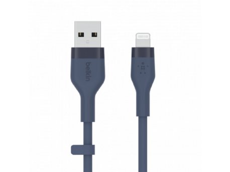 BELKIN BOOST CHARGE Silicone cable USB-A to Lightning - 3M - Blue(CAA008bt3MBL)