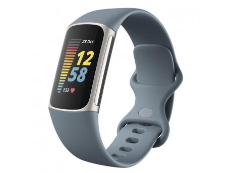 FitBit Charge 5 Steel Blue/Platinum Stainless Steel (FB421SRBU)