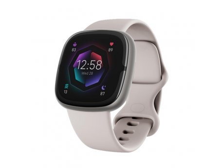 FitBit Sense FB512GLWT Lunar White/Soft Gold Stainless Steel