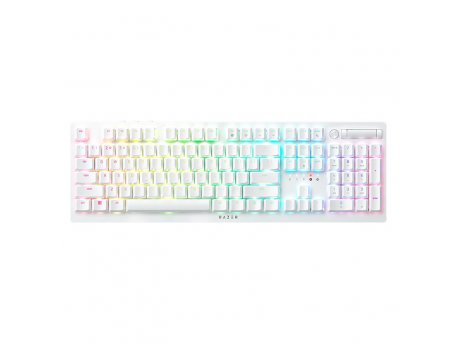RAZER DeathStalker V2 Pro (Purple Switch) - White - Wireless Keyboard- US Layout