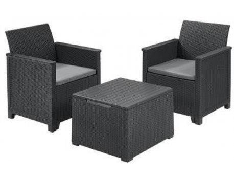 KETER Balkonski set Elodie sa box stolom, grafit sifra CU 254094