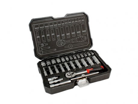 WOMAX Ključ nasadni sa račnom 1/4'' SET 28 KOM