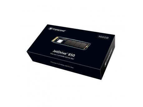 TRANSCEND 960GB, JetDrive 850, NVMe PCIe Gen3 x4, SSD for Mac (TS960GJDM850)