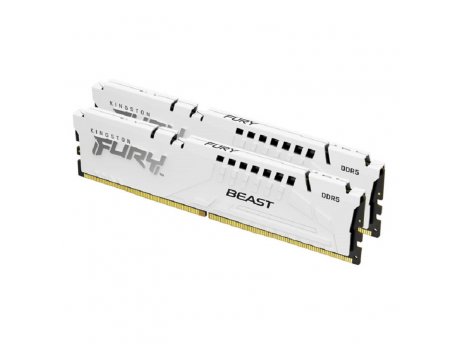 KINGSTON DIMM DDR5 32GB 2x16GB kit 6.000MHz FURY Beast White XMP KF560C40BWK2-32
