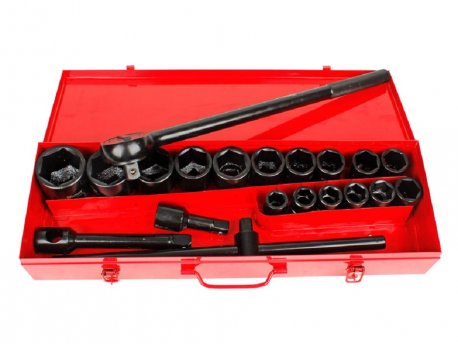 WOMAX Ključ nasadni sa račnom 3/4'' SET 21 kom